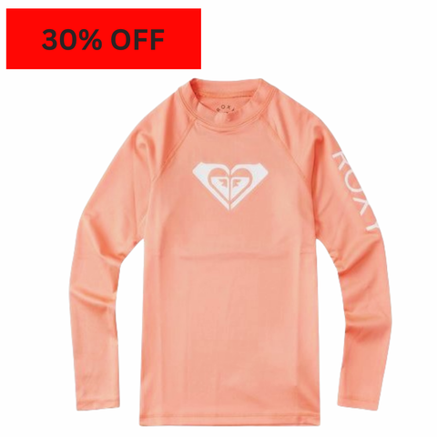 Roxy - Girls Whole Hearted Long Sleeve Rashie