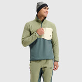 Blackstrap - Men's Tribrid Grid Fleece Pullover Jacket 1/2 Zip