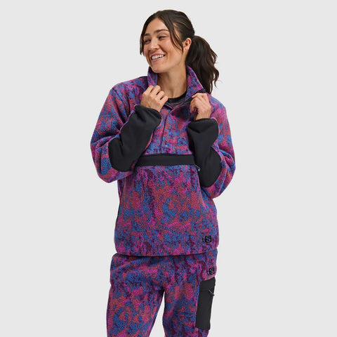 Blackstrap - Women's Caldera Sherpa Fleece Pullover 1/2 Snap